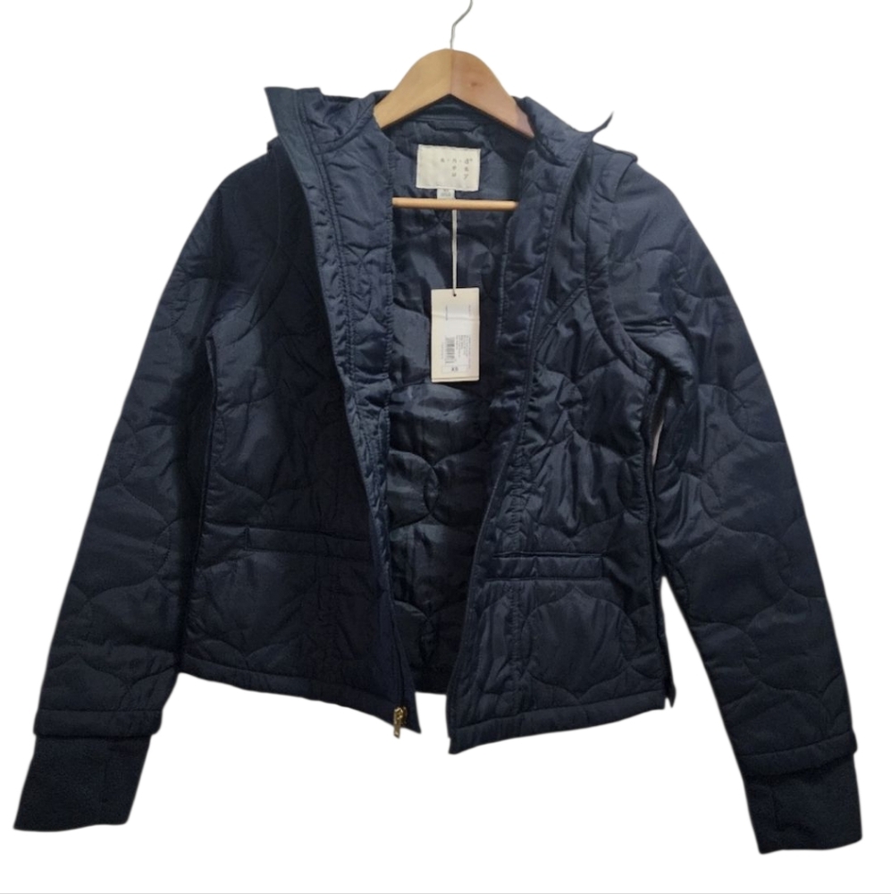 A New Day Quilted Jacket Vest convertible adaptive navy